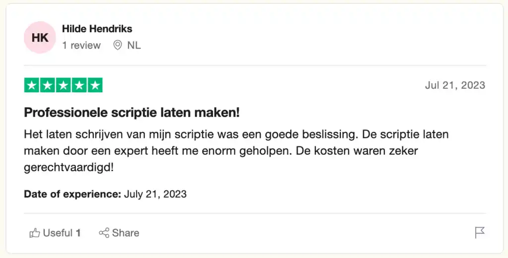 Professionele scriptie laten maken!