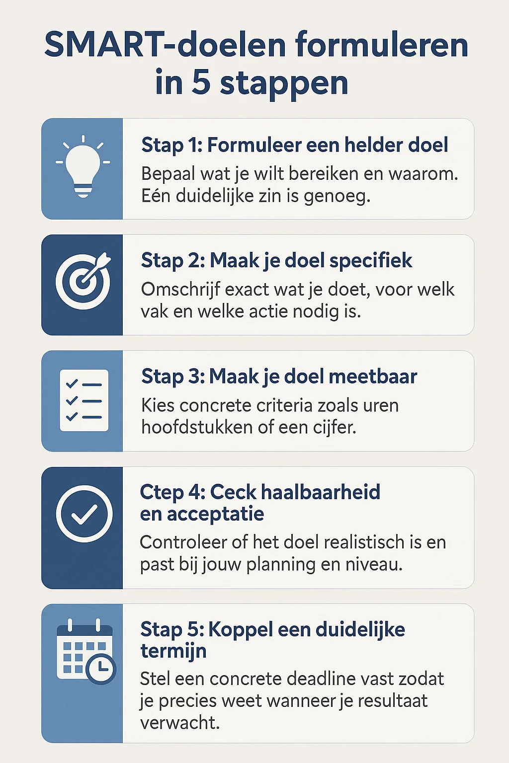 SMART-doelen formuleren in 5 stappen