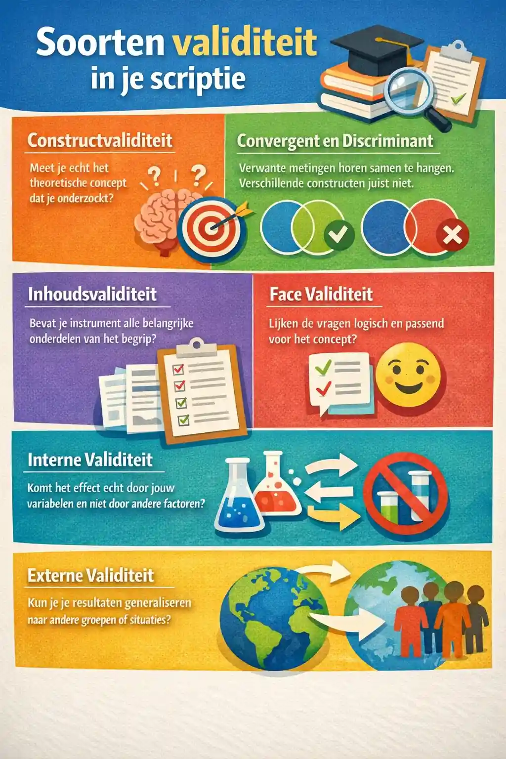 Hoe toon je convergente validiteit aan in je onderzoek? 21 Soorten validiteit in je scriptie