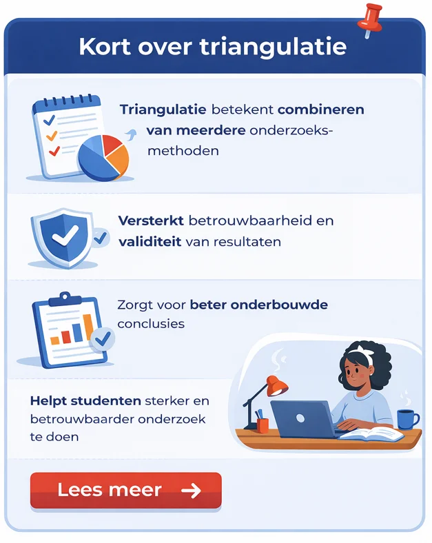 Triangulatie in onderzoek en scriptie: betekenis, soorten en praktische toepassing 21 De vier belangrijkste soorten triangulatie